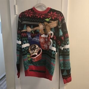 Blizzard Bay Sloth Design Ugly Sweater Size S